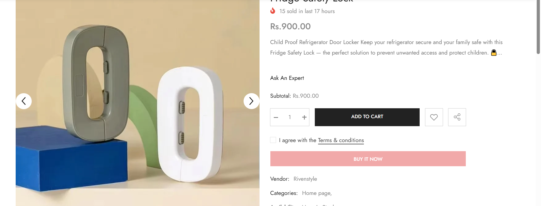 Fridge Safety Lock (Pack Off 3)
